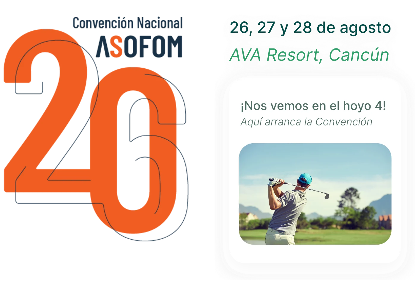 Convención Nacional ASOFOM 2026 — 26, 27 y 28 de agosto, AVA Resort Cancún
